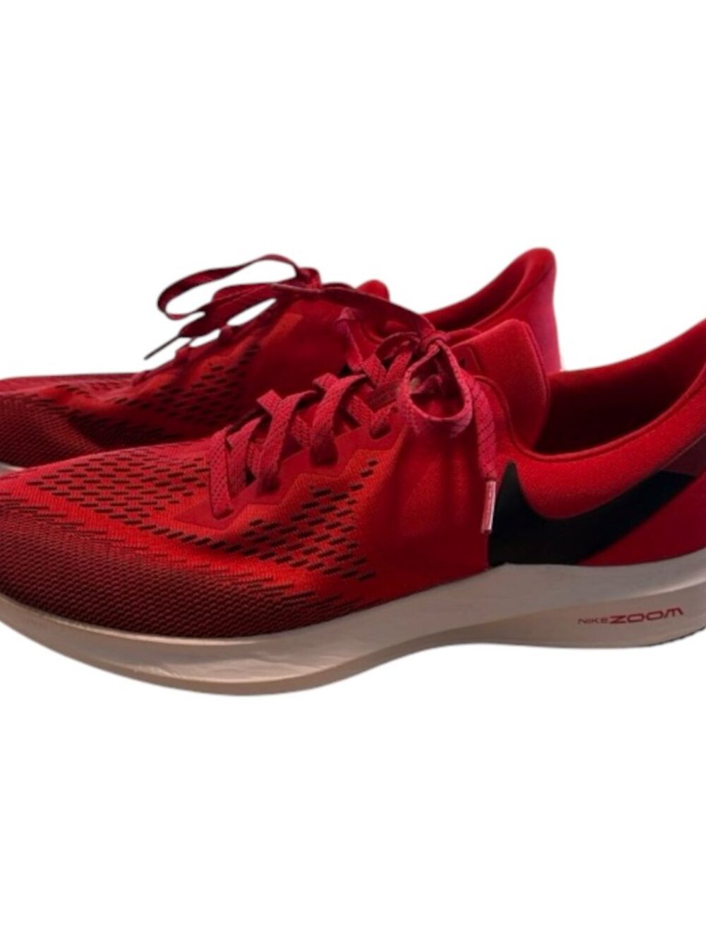 Nike Zoom Winflo Men's Red Running Shoes Sneakers Size 12 - Picture 2 of 12